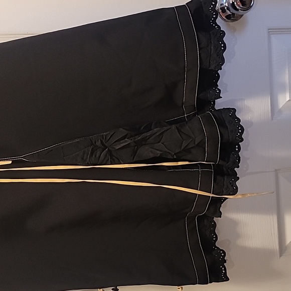 Atelier Paris Black Maxi Skirt with Tan Accents - Picture 3 of 9